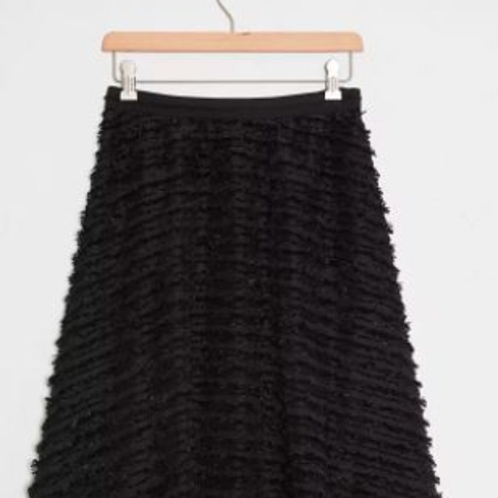 Maeve Grazia Textured Midi Skirt